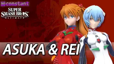 Asuka & Rei (Evangelion) Challenger Pack MOD Super Smash Bros Ultimate Free